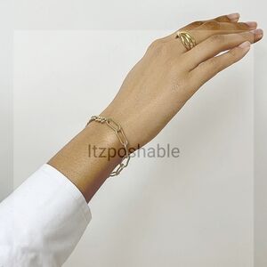 Adornia Goldtone Toggle Bracelet